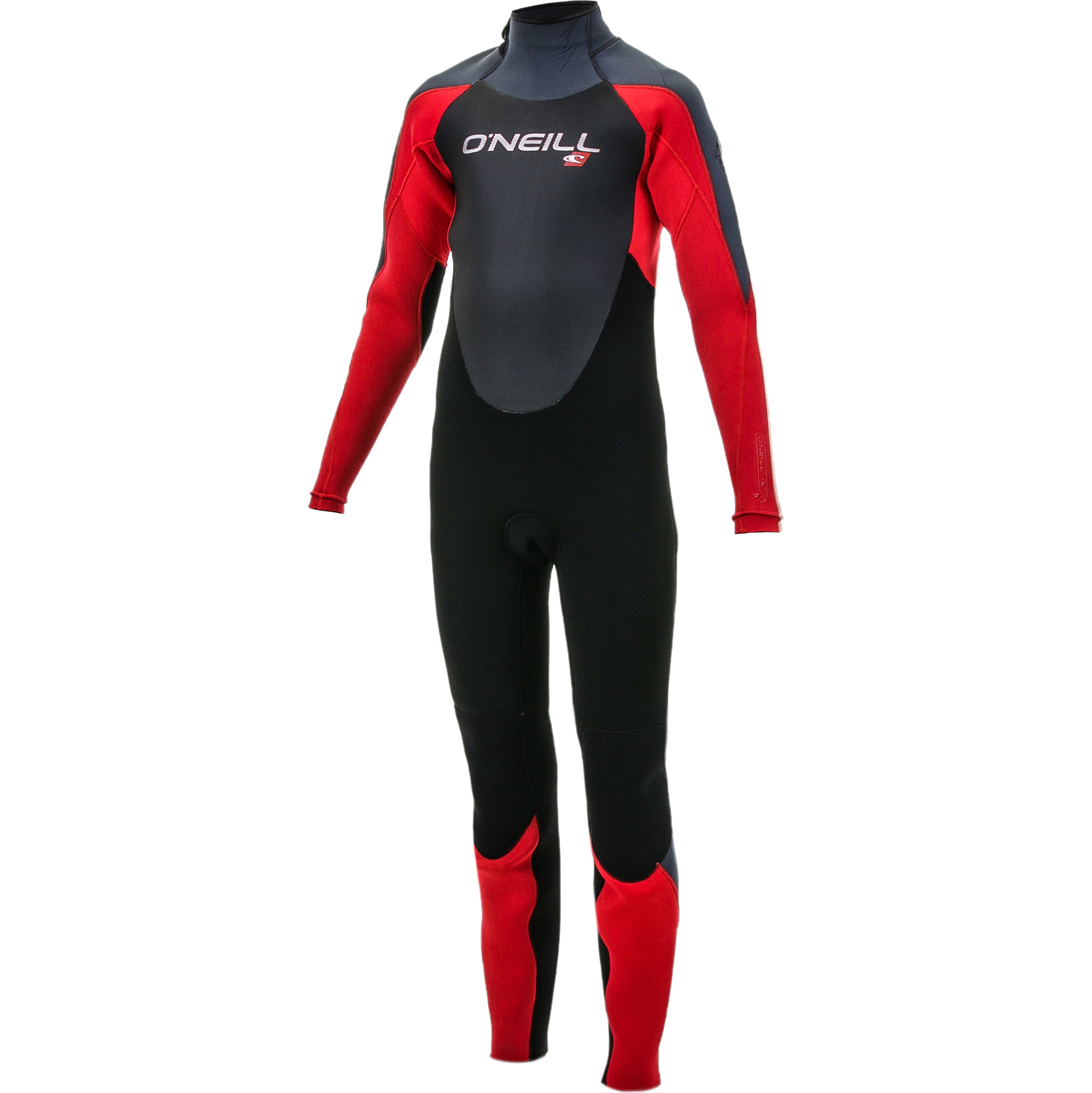 2020 O'Neill Youth Epic 4/3mm Back Zip GBS Wetsuit Black / Red 4216